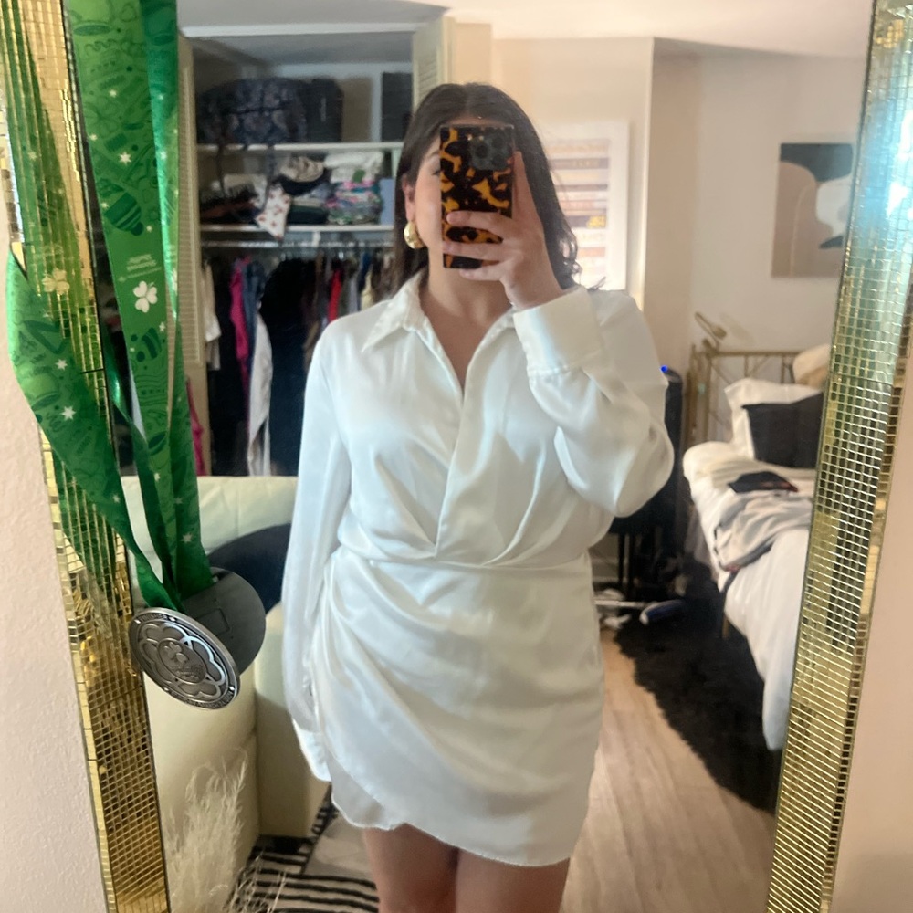 Zara white dress